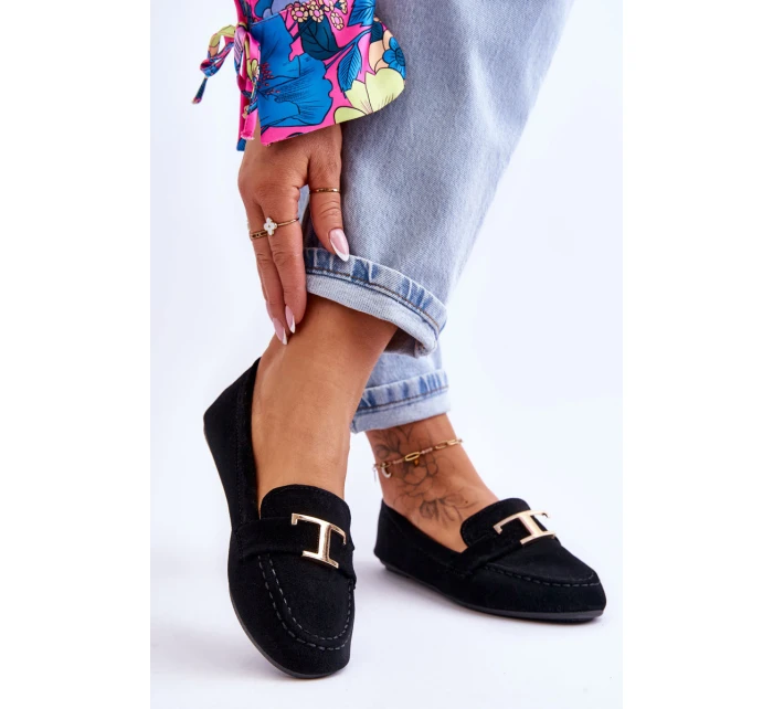 Klasyczne Wsuwane Mokasyny Czarne Carly Klasyczne Wsuwane Mokasyny Czarne Carly