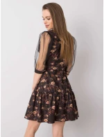 Šaty LK SK 508378.31P čierna a béžová