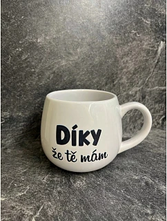ŽE TĚ MÁM bílý keramický hrníček 300 ml model 22312144 - Giftela