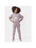 Dievčenská mikina bez prúžkov s kapucňou 4F Junior Dievčenská mikina bez prúžkov s kapucňou 4F Junior