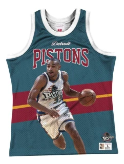 Mitchell & Ness NBA Detroit Pistons Grant Hill tričko bez rukávov