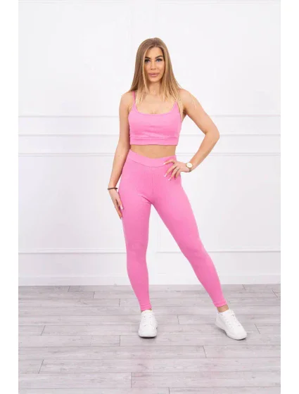 Súprava s blúzou hore pruhovaná svetlo ružová Súprava s blúzou hore pruhovaná svetlo ružová