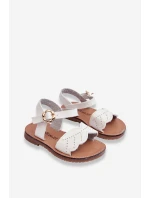 Klasické dětské sandály Bílé model 21621759 - Boto Klasické dětské sandály Bílé model 21621759 - Boto