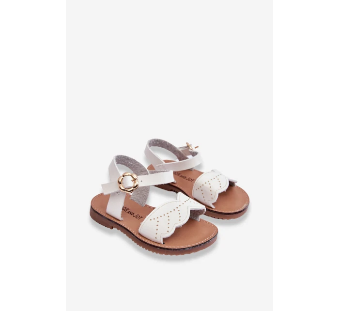 Klasické dětské sandály Bílé model 21621759 - Boto Klasické dětské sandály Bílé model 21621759 - Boto