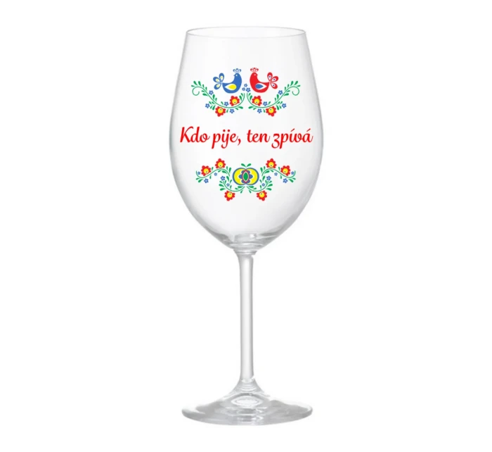 Personalizovaná sklenice s folklórním vzorem Personalizovaná sklenice s folklórním vzorem