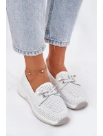Dámske topánky na platforme 56C2101 White - Artiker Dámske topánky na platforme 56C2101 White - Artiker