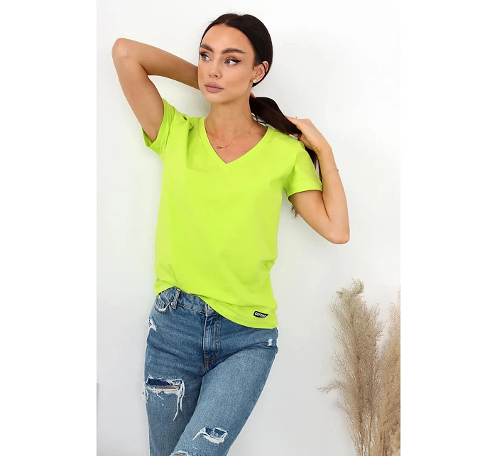 Dámske tričko s krátkym rukávom Serek brown - Off Pink