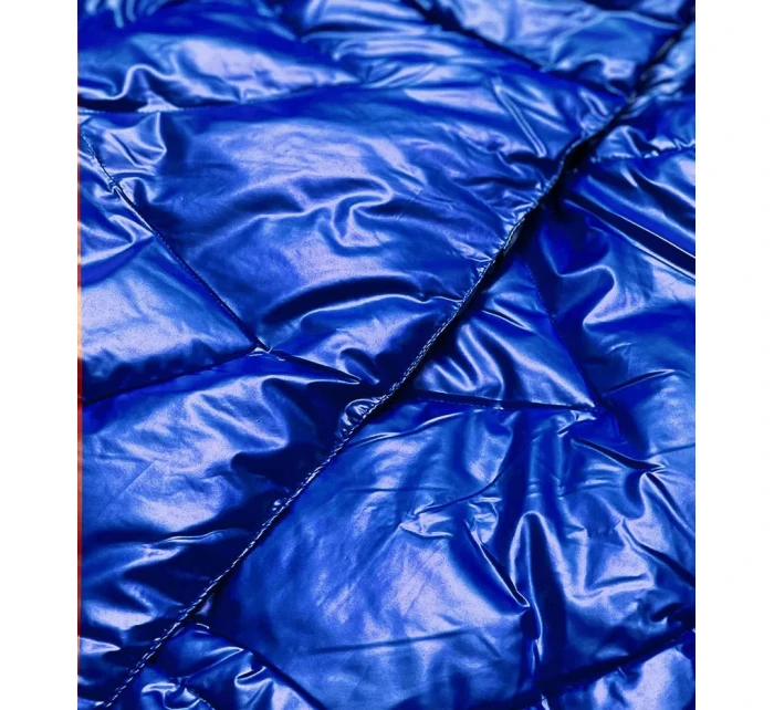 Svetlomodrá dámska bunda s leskom (OMDL-023)