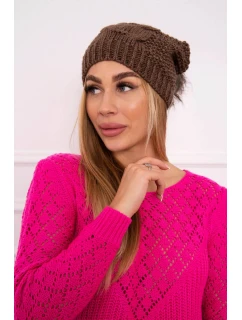 Fleecová čiapka Sandra K210 cappuccino