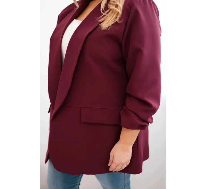 Dámská elegantní bunda Plus Size model 21859289 - K-Fashion