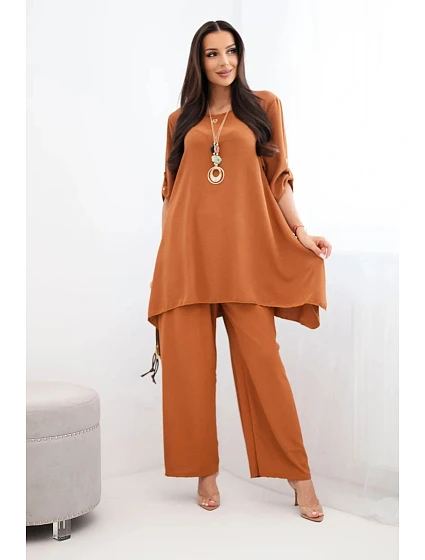 Komplet halenka + kalhoty s přívěskem model 22199633 - K-Fashion