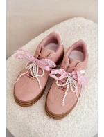 Dámské Tenisky Na Platformě S Ozdobami Růžové model 21688410 - Boto Dámské Tenisky Na Platformě S Ozdobami Růžové model 21688410 - Boto