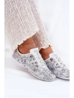 Dámské Kožené Polobotky Z Přírodní Kůže Vzorované model 21691782 Bílé - Artiker