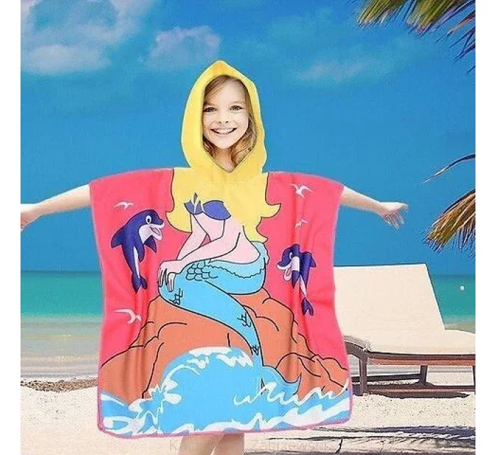 PončoBavlnené svetové detské plážové pončo s kapucňou 60x60 PončoBavlnené svetové detské plážové pončo s kapucňou 60x60