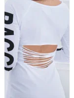 model 18742323 bílé šaty - K-Fashion