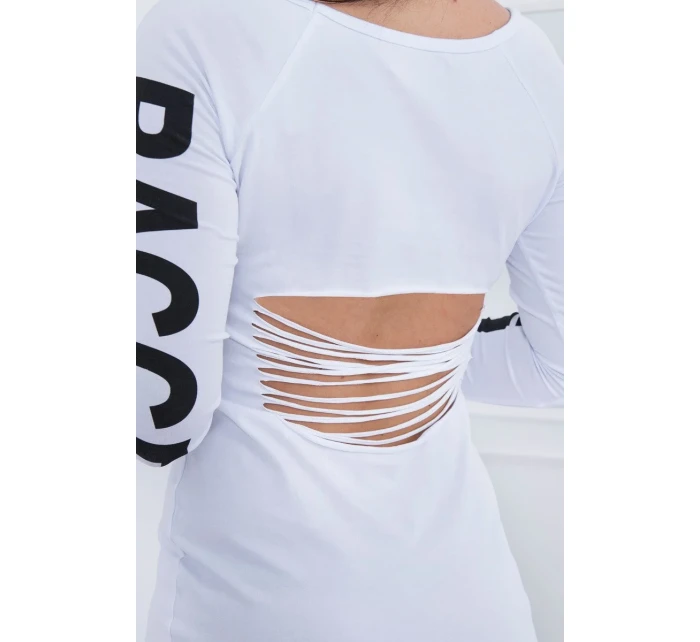 model 18742323 bílé šaty - K-Fashion