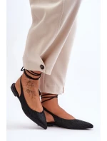 Baleríny Ozdobené Černé model 21629767 - Boto