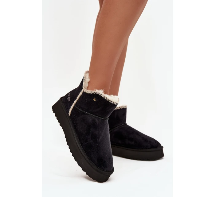 Śniegowce Damskie Na Platformie Wrangler 20253093.25Y Czarne Śniegowce Damskie Na Platformie Wrangler 20253093.25Y Czarne