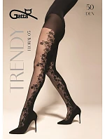Punčocháče Trendy Floral vzor 50 model 22348032 - Gatta