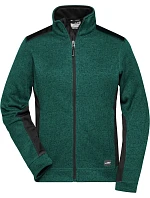 JN Dámská pracovní pletená fleece bunda Strong 02.0 dark green melange/black model 22492721 - Daiber JN Dámská pracovní pletená fleece bunda Strong 02.0 dark green melange/black model 22492721 - Daiber