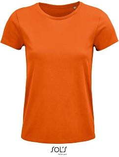 SOL'S Crusader Women Dámske tričko z bio bavlny 25.3581 oranžové