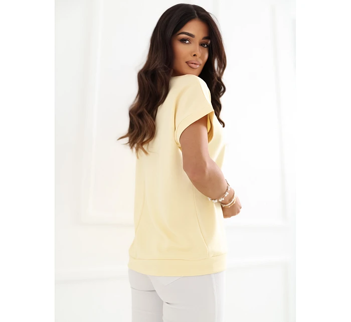 Blúzka RV BZ A1262.00 svetložltá