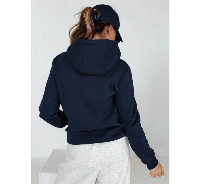 Dámská mikina s kapucí BASIC navy blue model 21962507 - FashionStreet