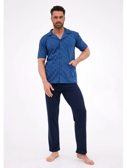 Cornette 318/57 cr/r S-2XL pánske pyžamo bez zipsu Cornette 318/57 cr/r S-2XL pánske pyžamo bez zipsu
