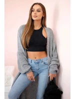 Svetr dlouhý kardigan šedý