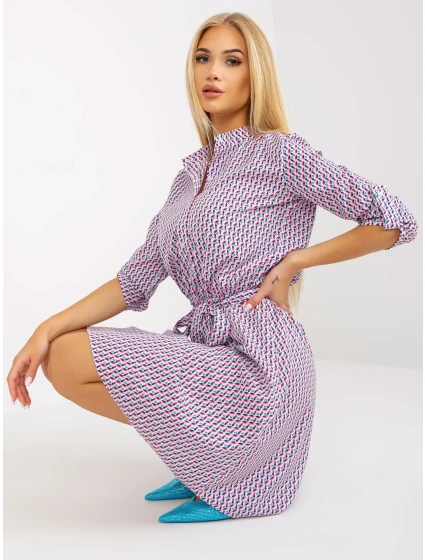 Šaty LK SK 508938.28X biela a ružová Šaty LK SK 508938.28X biela a ružová