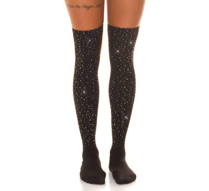 Sexy Overknee stockings with glitter
