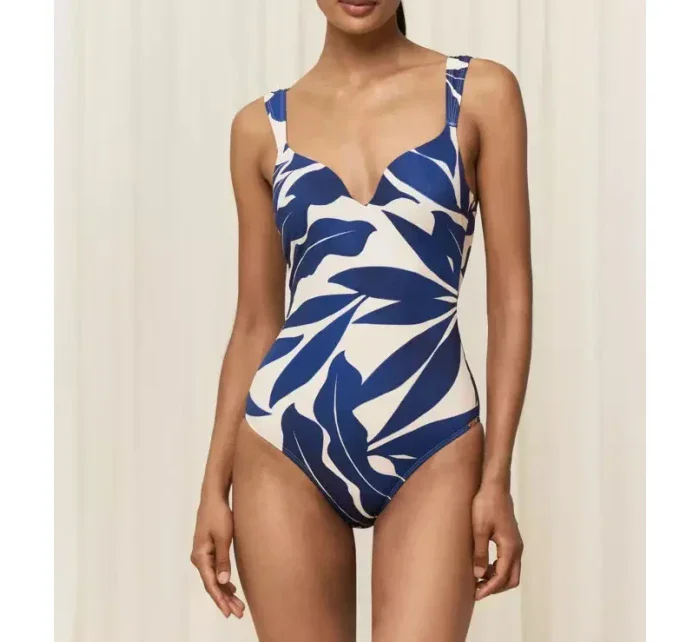 Dámske jednodielne plavky Summer Allure OWP 01 dark blue - Triumph