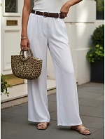 Spodnie damskie z z białe model 22224991 - FashionStreet Spodnie damskie z z białe model 22224991 - FashionStreet