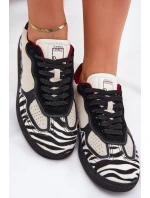 Sneakersy Damskie Daniel Lopez Just Dare SS2D4015 Zebra Beżowe