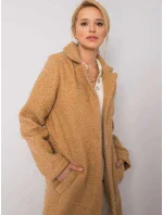 Dámský kabát 217 EN model 14839633 velbloudí - FPrice