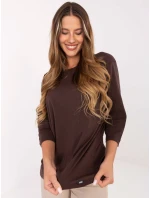 Bluzka RV BZ model 21406680 ciemny brązowy - FPrice Bluzka RV BZ model 21406680 ciemny brązowy - FPrice