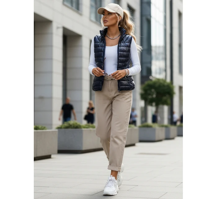 Dámska tmavomodrá vesta WIANO FashionStreet TY3551