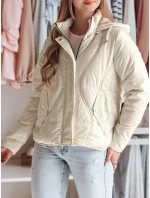 Dámská přechodná prošívaná bunda bílá Dstreet model 21986664 - FashionStreet