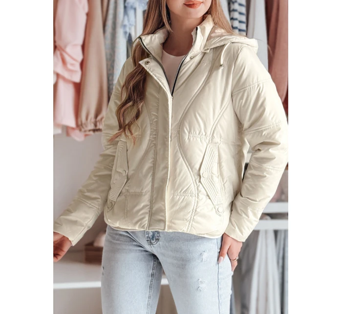 Dámská přechodná prošívaná bunda bílá Dstreet model 21986664 - FashionStreet