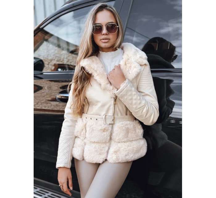 Dámská kožená bunda ramones s kožešinou Dstreet model 21993397 - FashionStreet