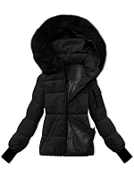 Černá dámská zimní bunda s odepínací kapucí model 21248235 - S'WEST Černá dámská zimní bunda s odepínací kapucí model 21248235 - S'WEST