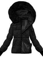 Dámska zimná bunda s odnímateľnou kapucňou S'west black (B8303-1)