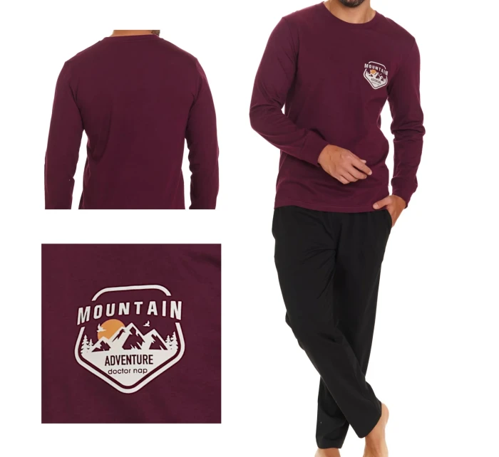Pánske pyžamo 7139 víno plus - Doctornap Pánske pyžamo 7139 víno plus - Doctornap