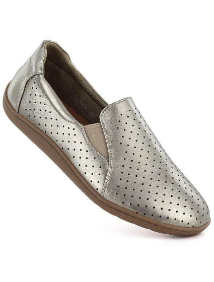 Kožené a šnurovacie barefoot topánky zlaté M.Daszynski OL38-2 Kožené a šnurovacie barefoot topánky zlaté M.Daszynski OL38-2