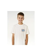 Chlapčenské tričko RIP CURL Pacific Rinse Sunrise Tee-Boy, biele, detské