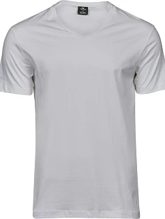 Tee Jays TJ 8006 Pánske tričko s výstrihom do V „Fashion SOF TEE®“ 18.8006 biele