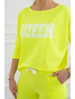 Sada s model 18748710 potiskem Queen yellow - K-Fashion Sada s model 18748710 potiskem Queen yellow - K-Fashion