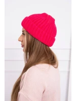 Čiapka s rolovaním Magda K293 fuchsiová