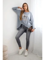 Dámska blúzka s orlom a sivým Canyonom