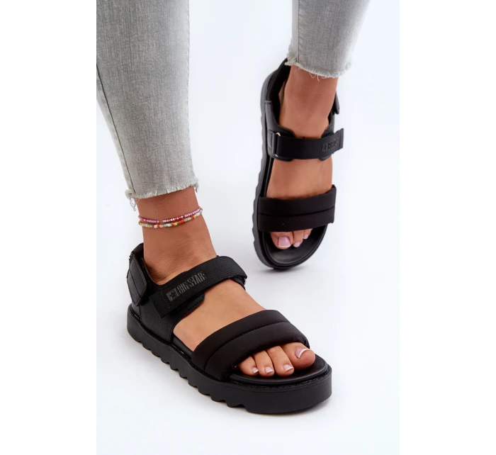 Sandały Damskie Na Platformie Big Star NN274750 Czarne